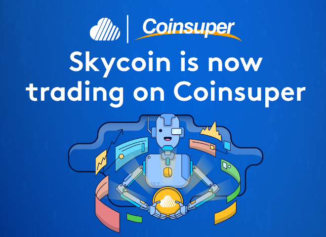 Skycoin listed on Coinsuper